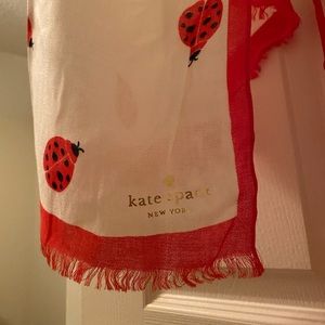 Kate Spade “ladies first” ladybug scarf